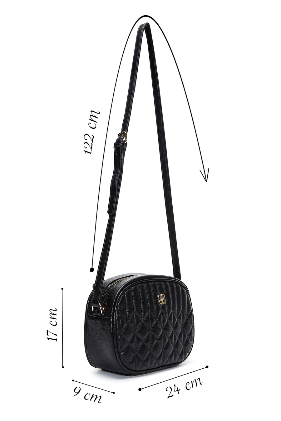 Women's Black Crossbody Bag