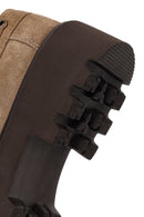 Woman Walnut Lace-Up Thick-Soled Suede Casual Shoes | Derimod