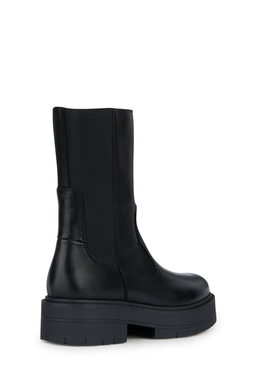 Geox Women's Black Zippered Spherica Leather Boots