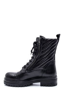 Women's Leather Quilted Boots | Derimod