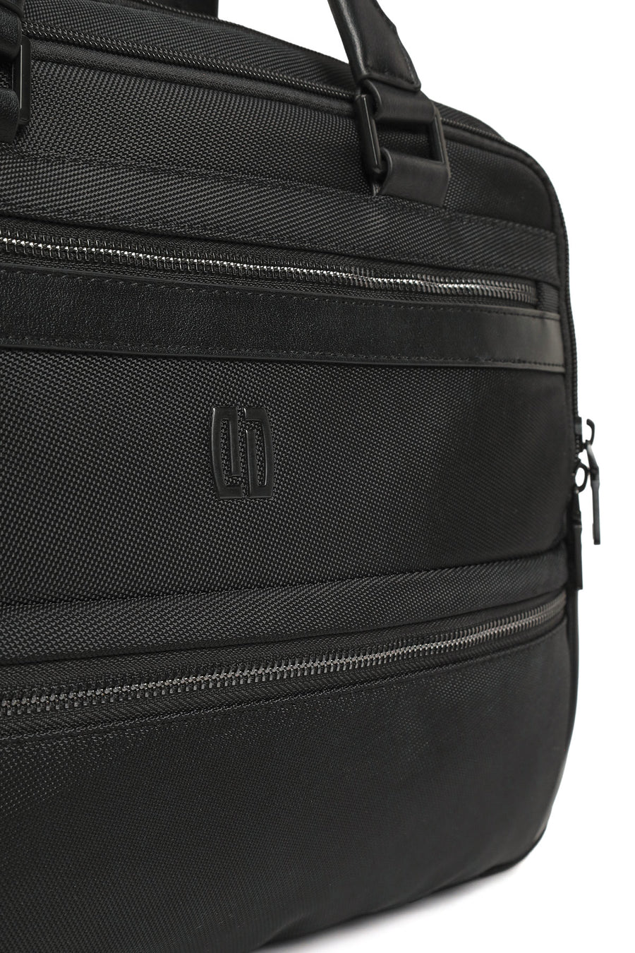 Men's Black Long Strap Briefcase