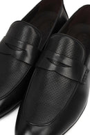 Derimod Black Male Black Leather Classic Loafer | Derimod