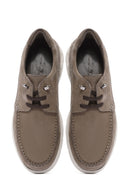 Men's Beige Lace-Up Nubuck Leather Casual Shoes | Derimod