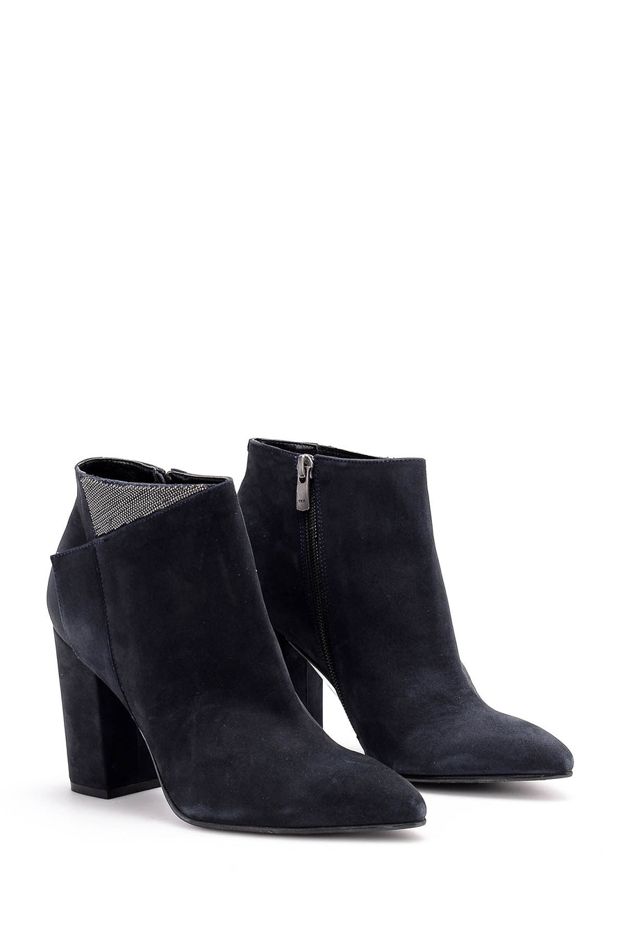 Women's Suede Heeled Boots