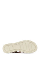 Woman Tan Chunky-Soled Leather Comfort Sandals | Derimod