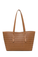 Woman Beige Patterned Shoulder Bag | Derimod