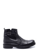 Men's Leather Zippered Boots | Derimod