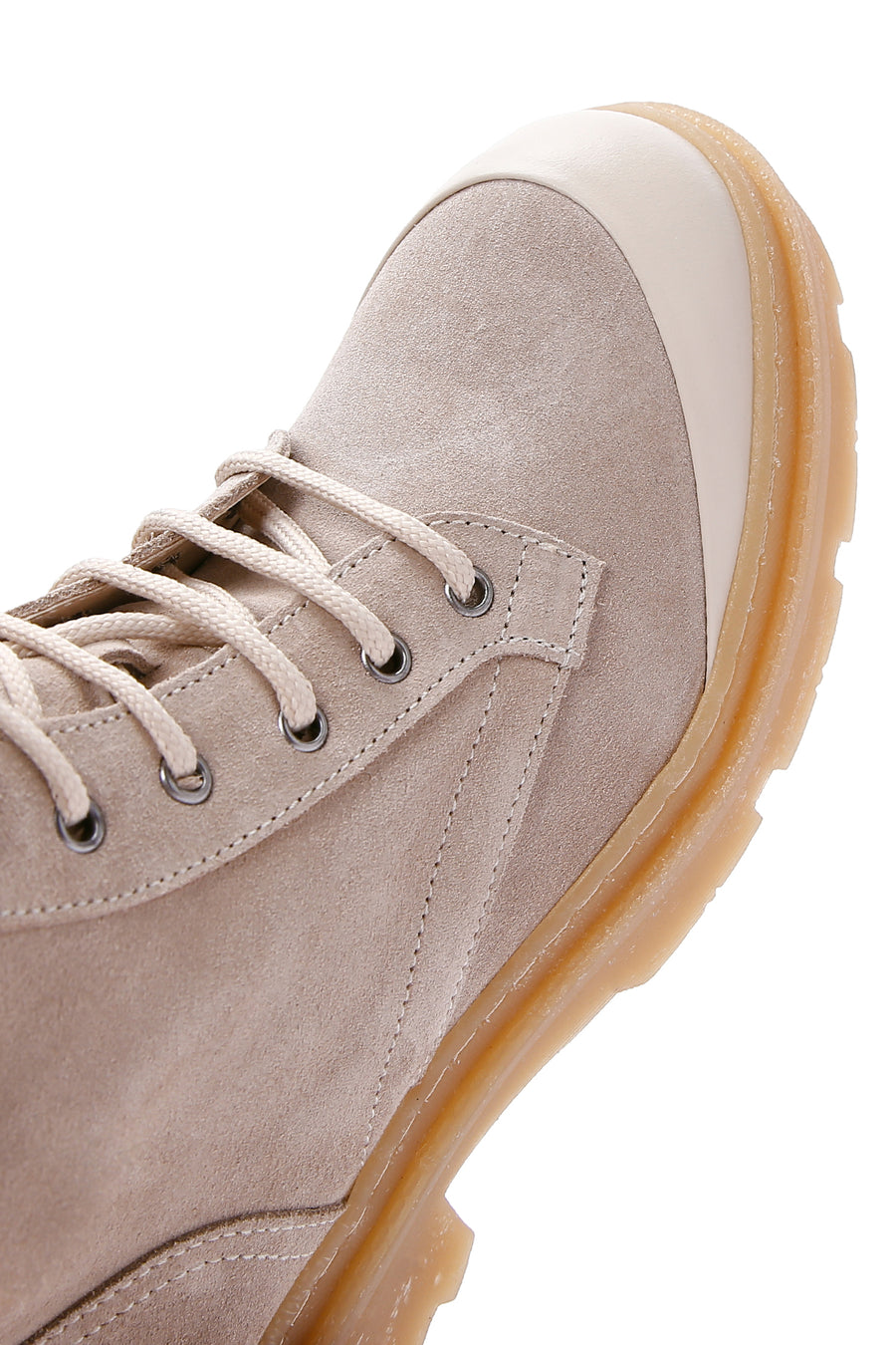 Women's Beige Suede Leather Boots
