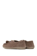 Woman Mink Lace-Up Tassel Suede Casual Shoes | Derimod