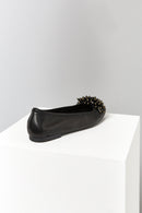 Women's Leather Ballerinas with Bead Detail | Derimod