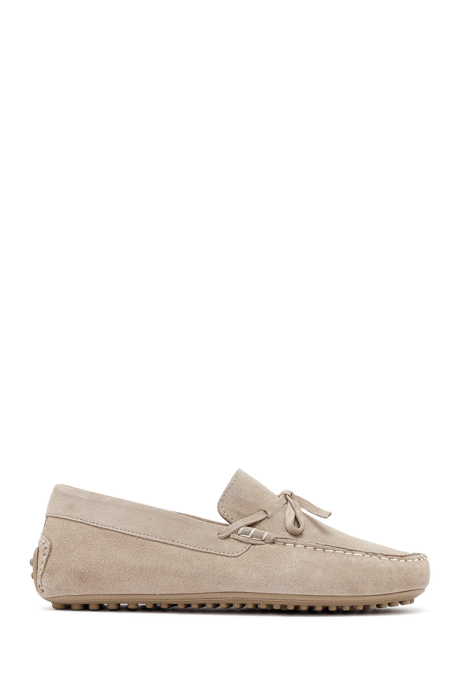Men's Beige Suede Leather Loafer 25SFD633110 | Derimod