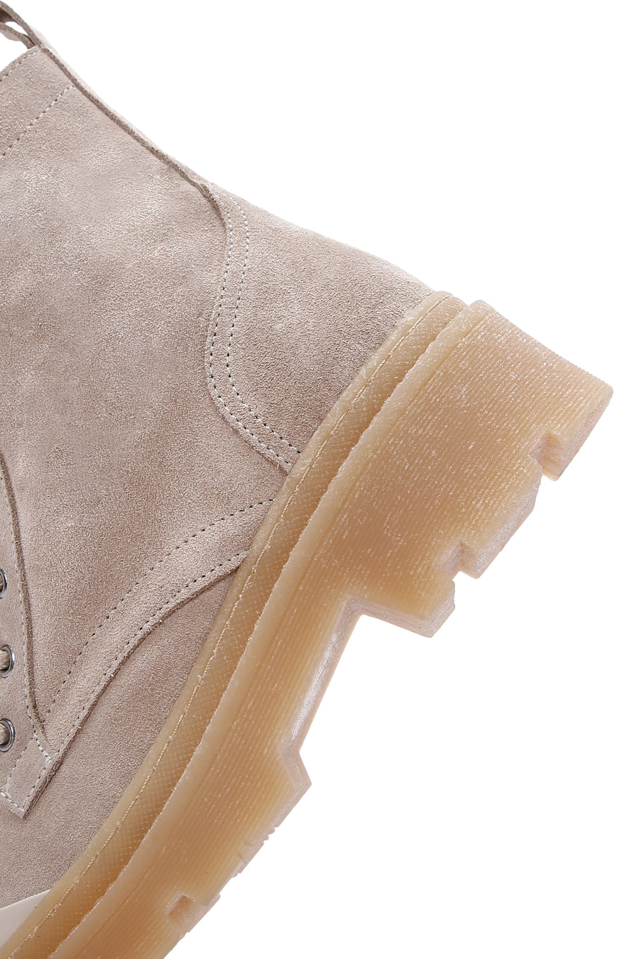 Women's Beige Suede Leather Boots
