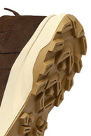 Male Brown Lace-Up Thick-Soled Nubuck Leather Casual Sneaker | Derimod