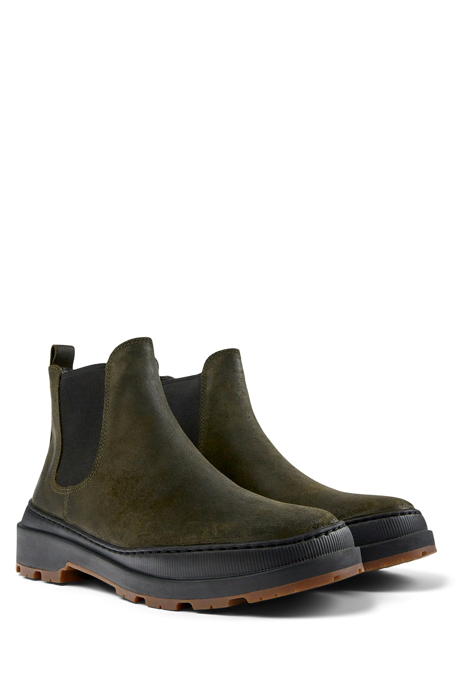 Camper Men's Green Brutus Trek Leather Chelsea Boots