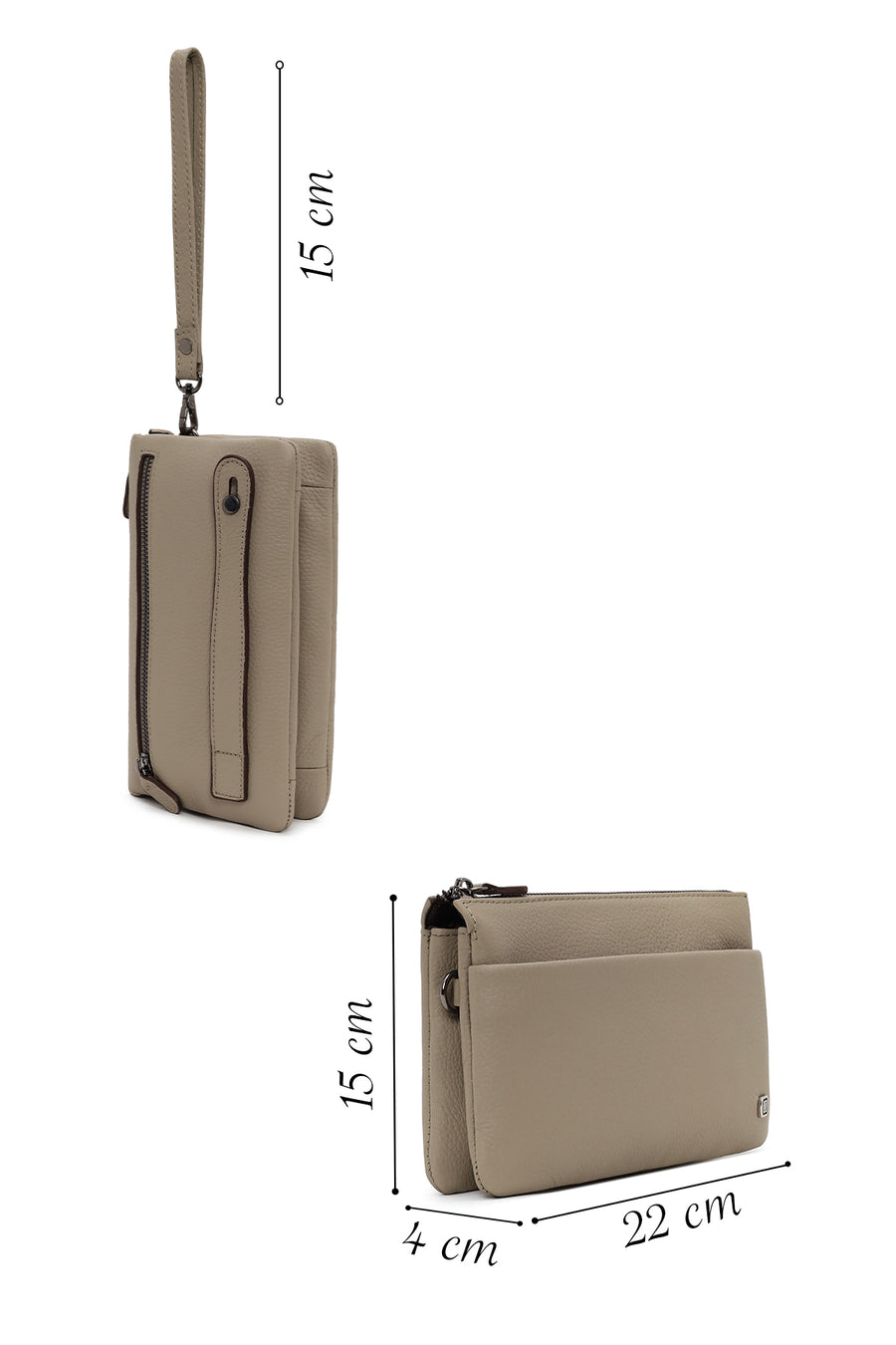 Male Mink Leather Handbag