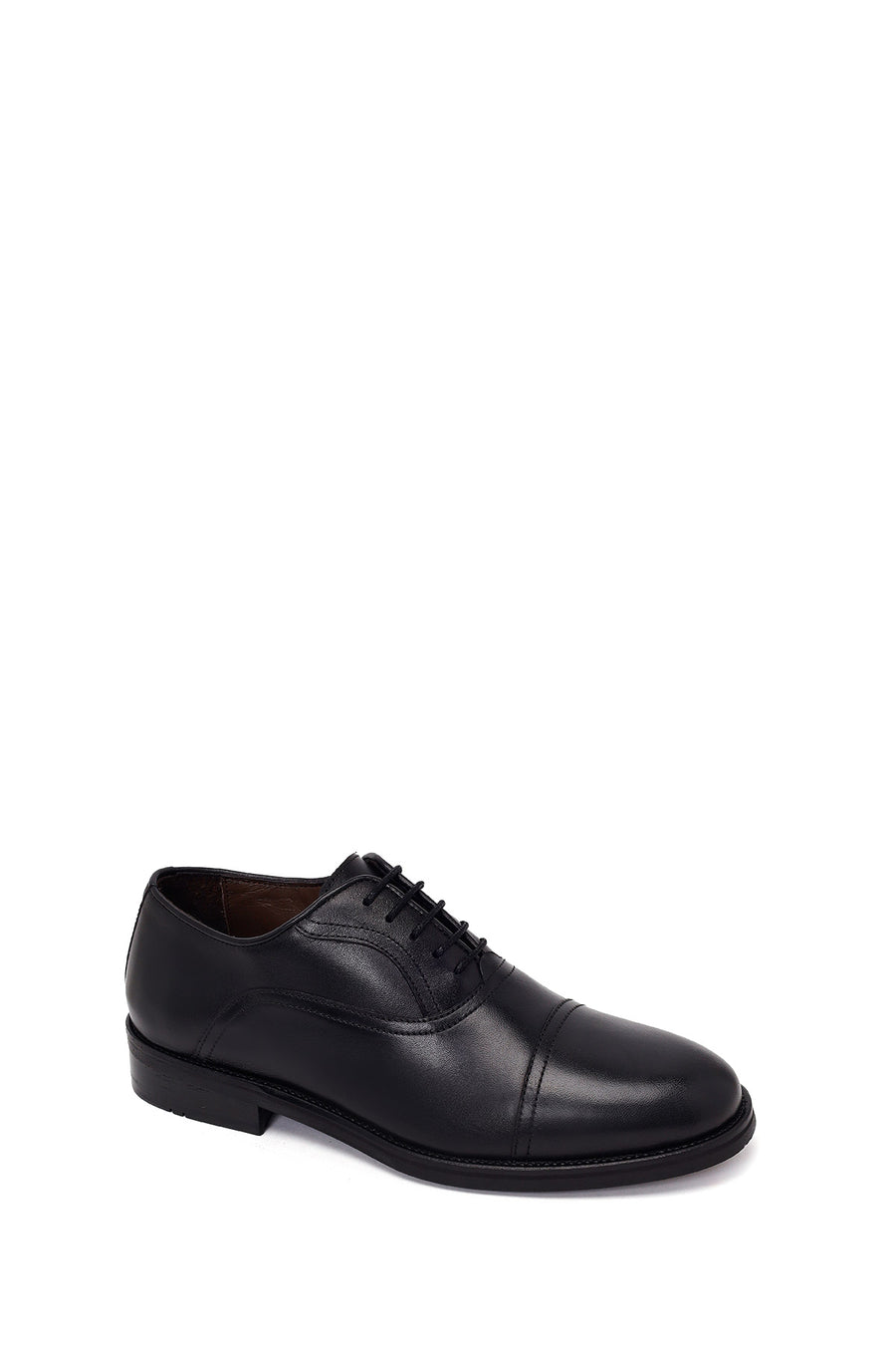 Male Black Lace-up Leather Casual Shoes