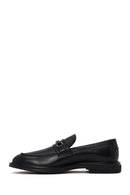 Erkek Siyah Tokalı Deri Klasik Loafer | Derimod