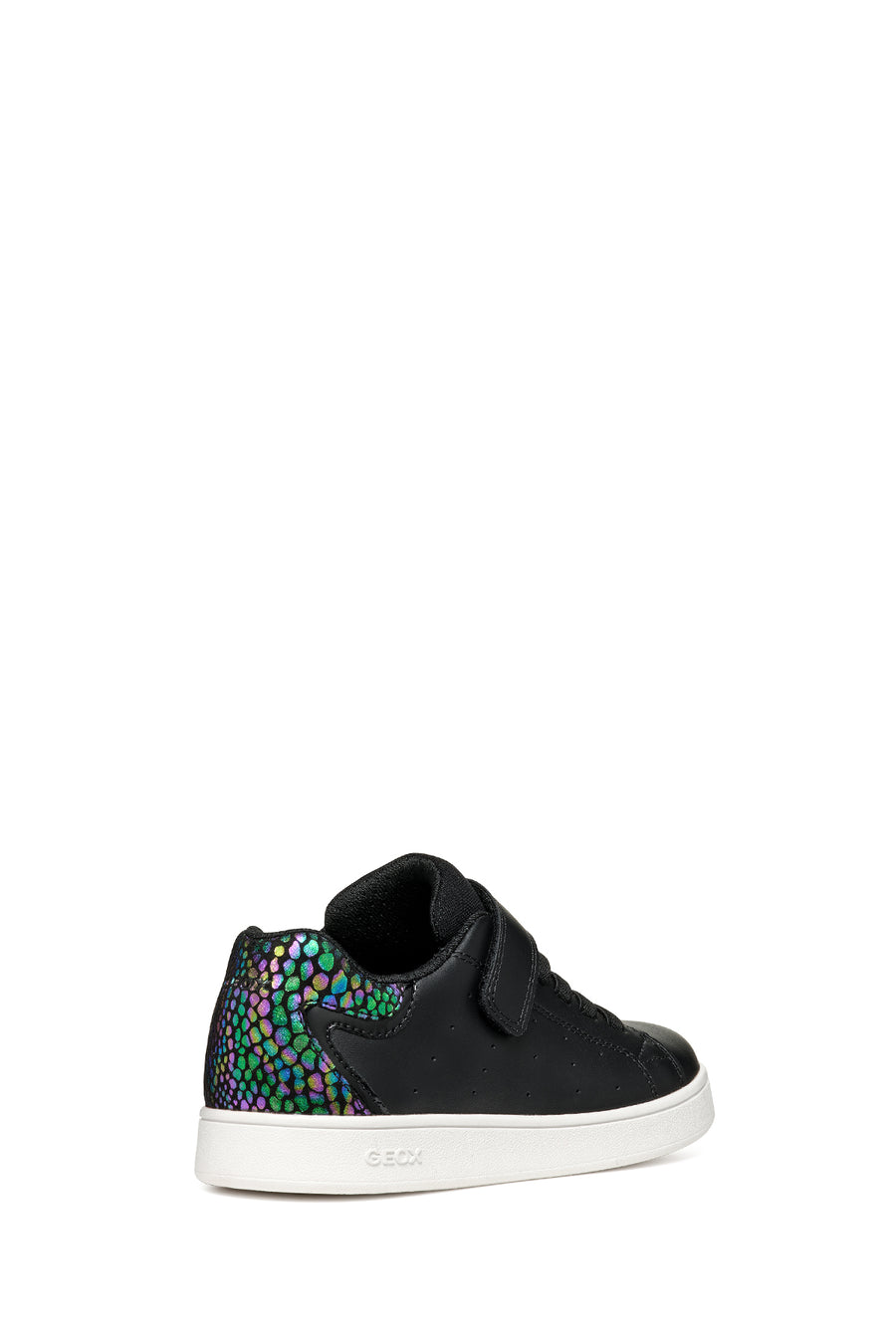 Geox Girls Black Eclyper Lace-Up Sneakers