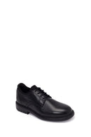 Male Black Lace-Up Leather Casual Shoes | Derimod