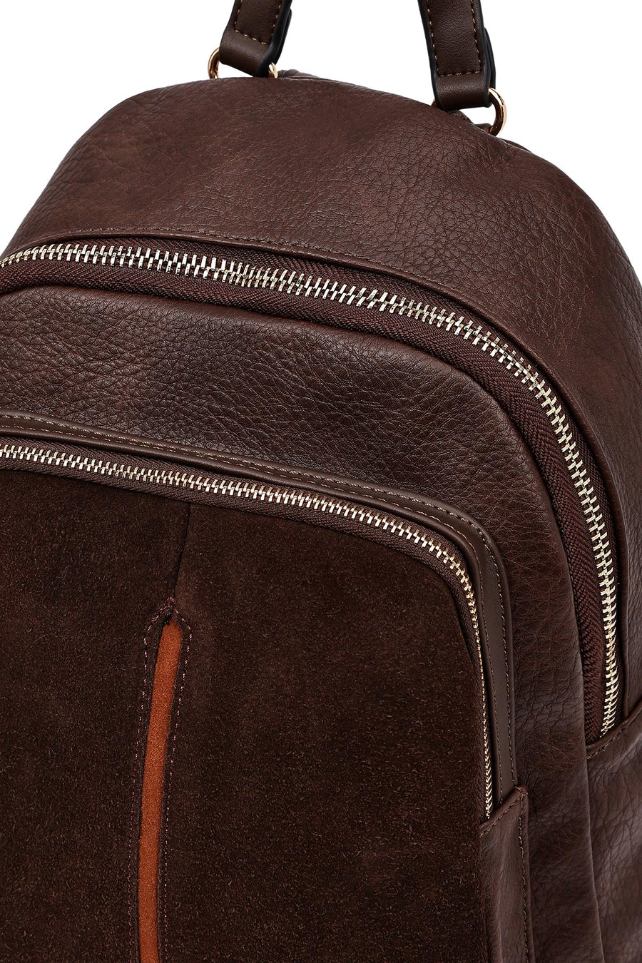 Woman Brown Casual Backpack