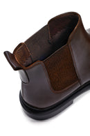 Male Brown Leather Chelsea Boots | Derimod