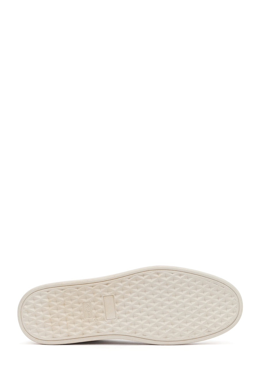 Erkek Beyaz Bağcıklı Deri Sneaker