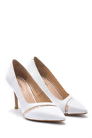Women's Transparent Detailed Leather Stiletto | Derimod