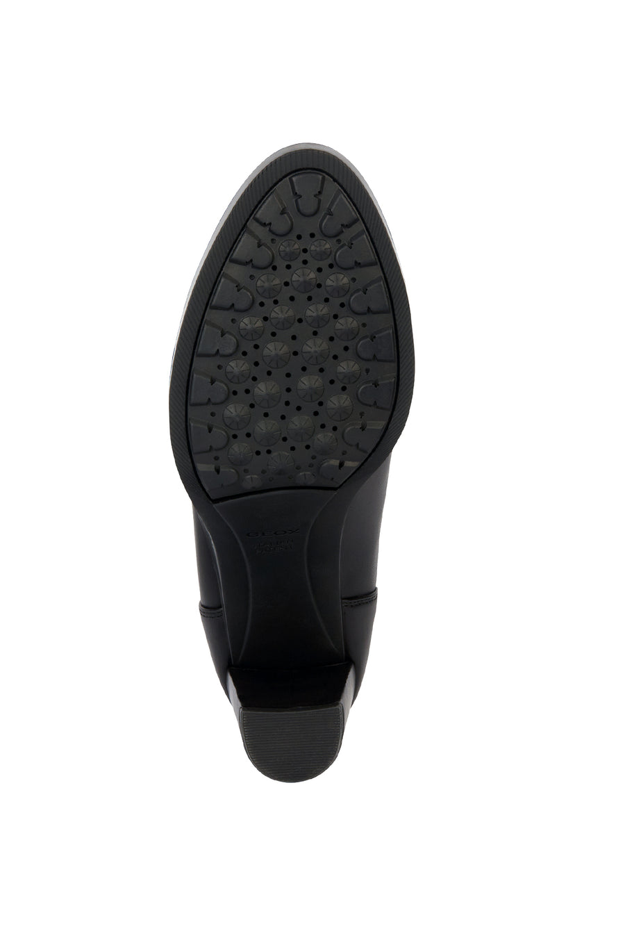 Geox Women's Black Walk Pleasure Leather Plaftorm Heeled Boots