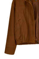 Deborah Woman Brown Oversize Suede Jacket | Derimod