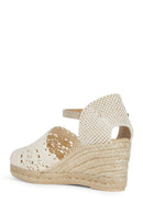 Geox Women's Mink Gelsa Ankle Strap Wedge Heel Espadrille | Derimod