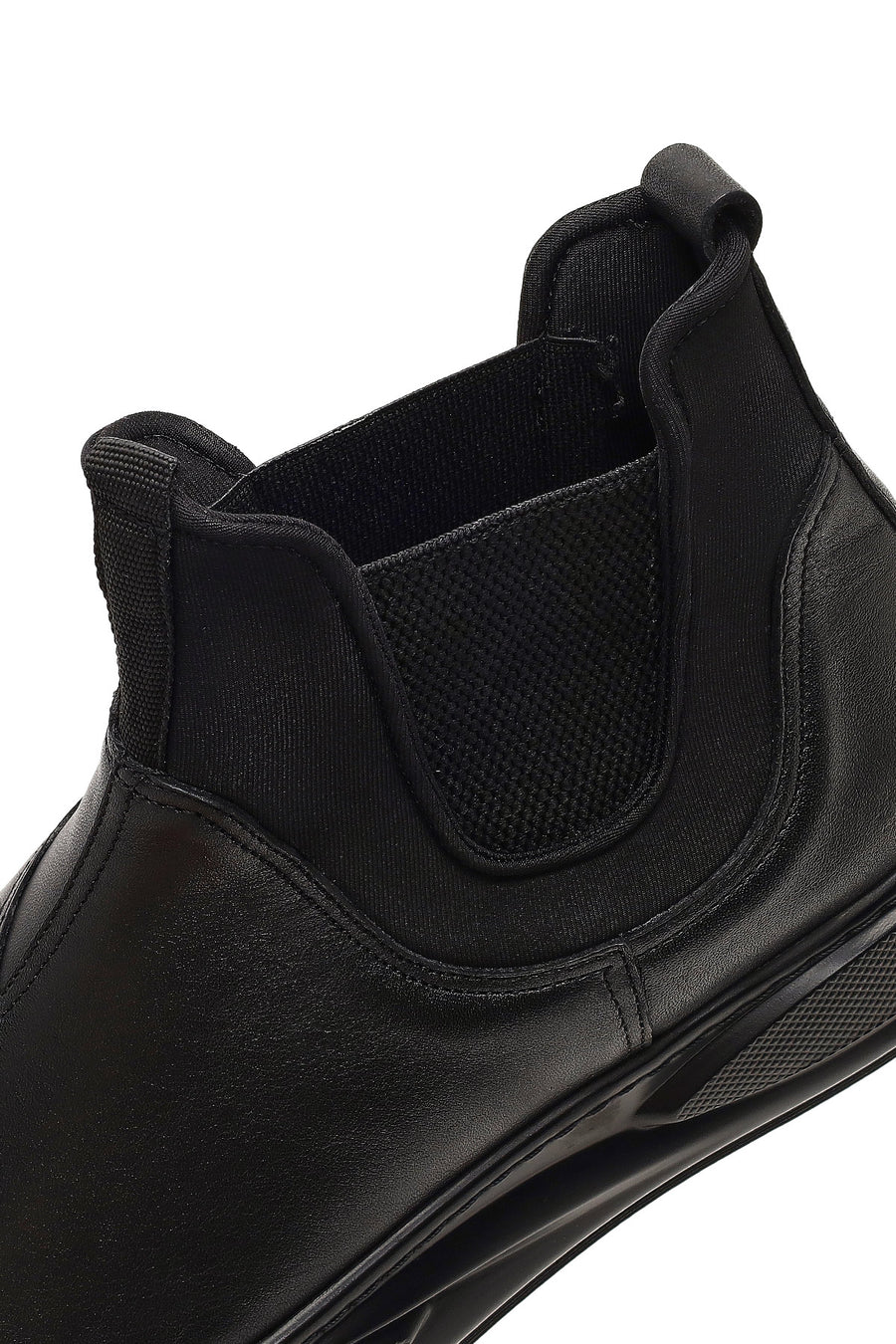 Men's Black Leather Sports Boots