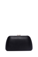 Woman Black Long Chain Strap Evening Mini Clutch Bag | Derimod