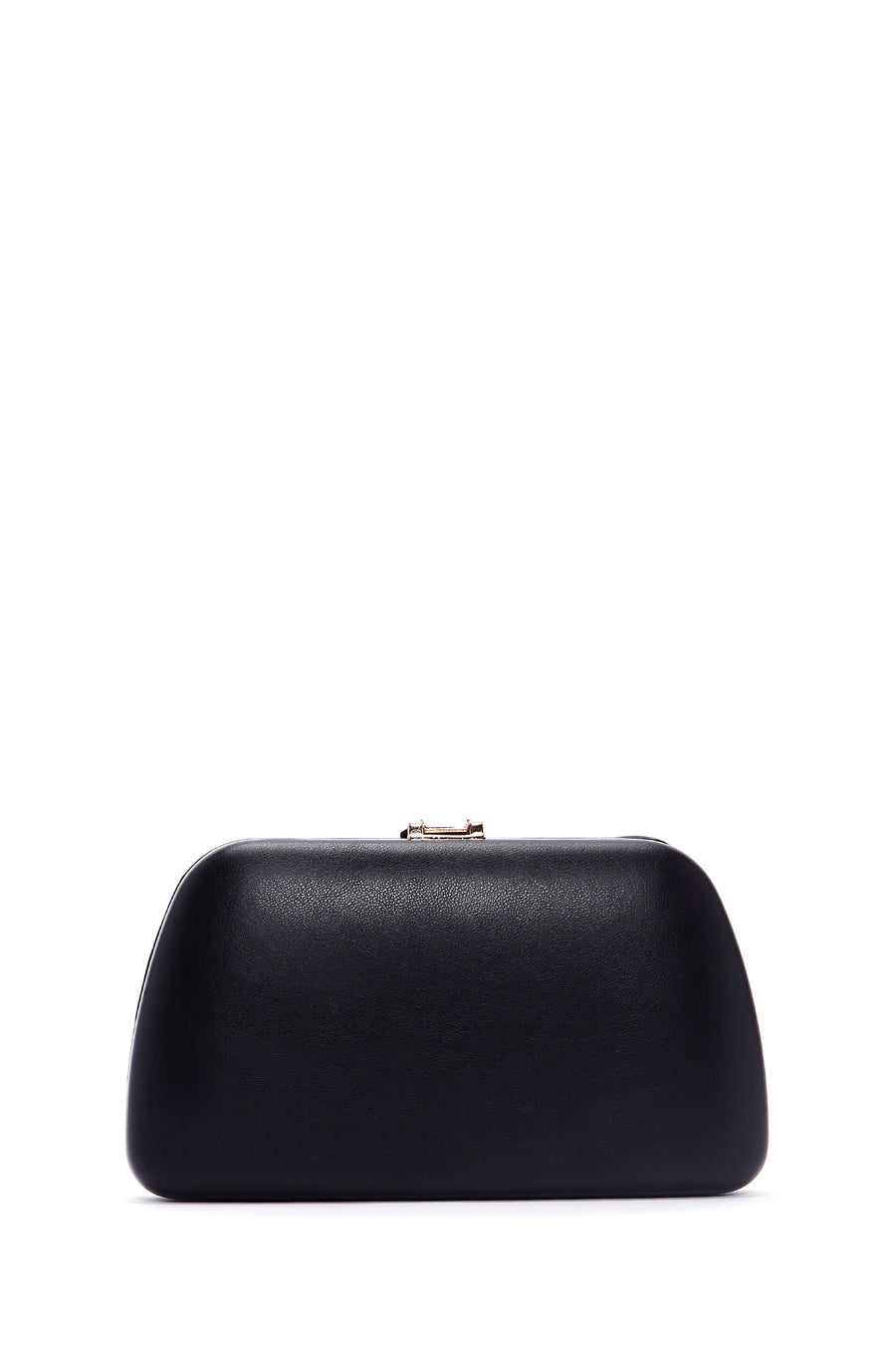 Woman Black Long Chain Strap Evening Mini Clutch Bag