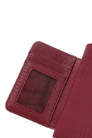 Women's Burgundy Wallet | Derimod