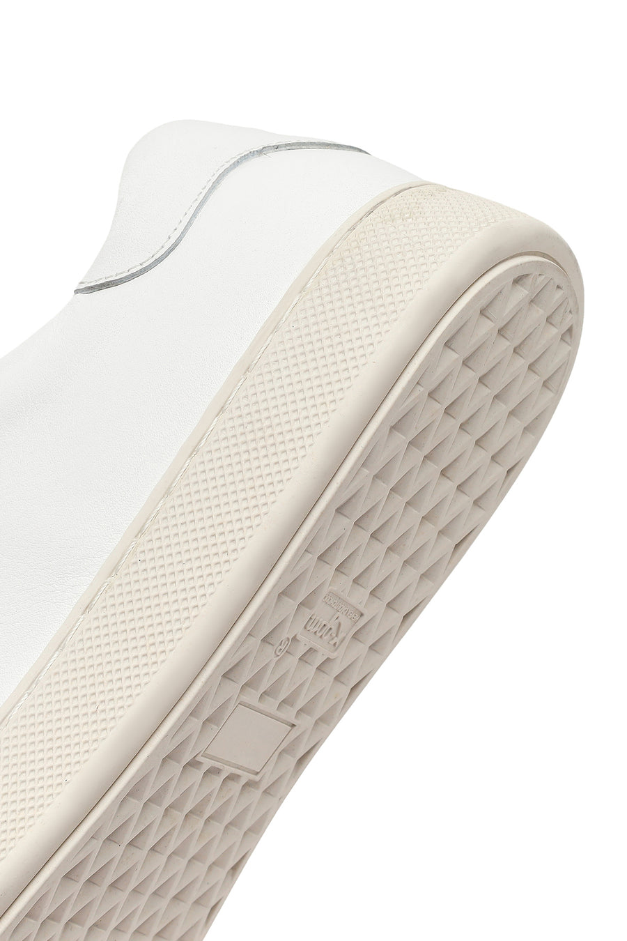 Erkek Beyaz Bağcıklı Deri Sneaker