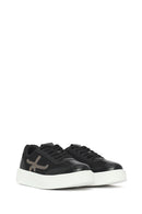 Woman Black Lace-Up Sneakers | Derimod