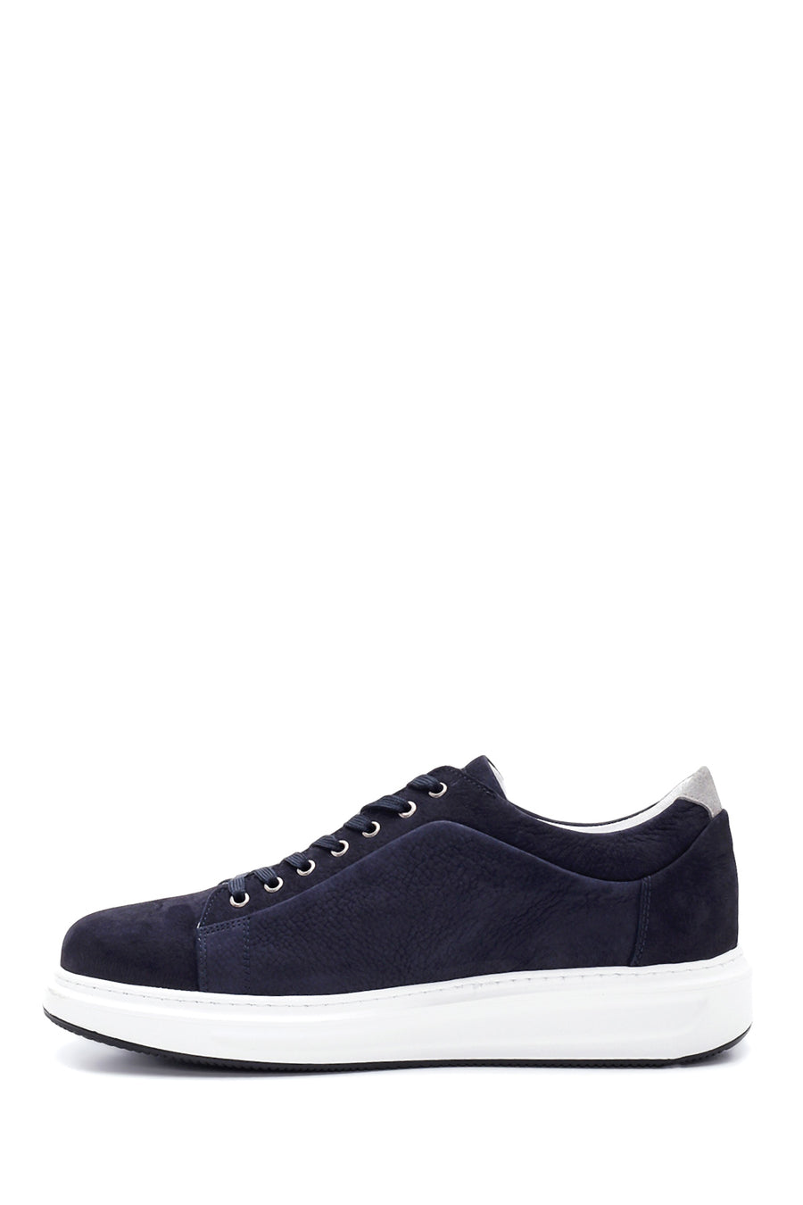 Men's Navy Blue Nubuck Leather Sneaker