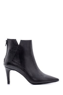 Women's Crocodile Detailed Leather Boots | Derimod