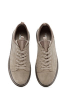Male Beige Lace-up Suede Leather Sneaker | Derimod