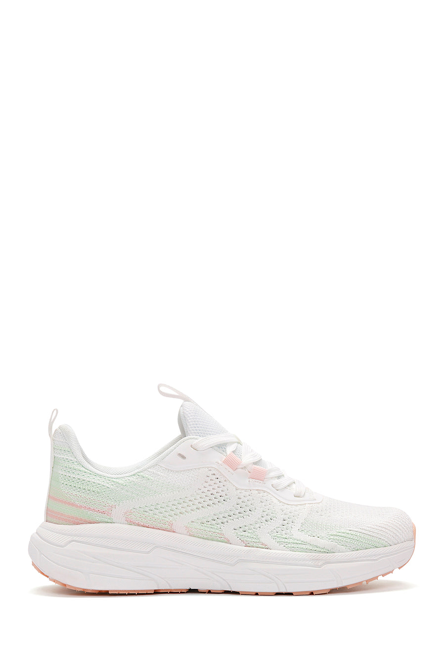 Derimod Zero Kadın Beyaz Bağcıklı Kalın Tabanlı Spor Sneaker 24SFD49596F | Derimod