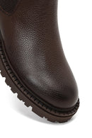 Men's Brown Leather Chelsea Boot | Derimod