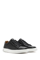 Men's Black Lace-up Leather Sneaker | Derimod