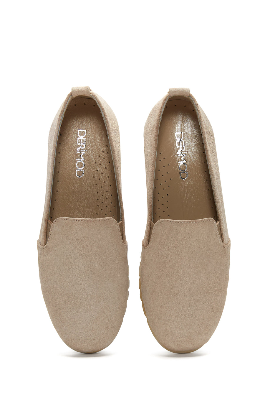 Women's Gray Suede Leather Comfort Loafer