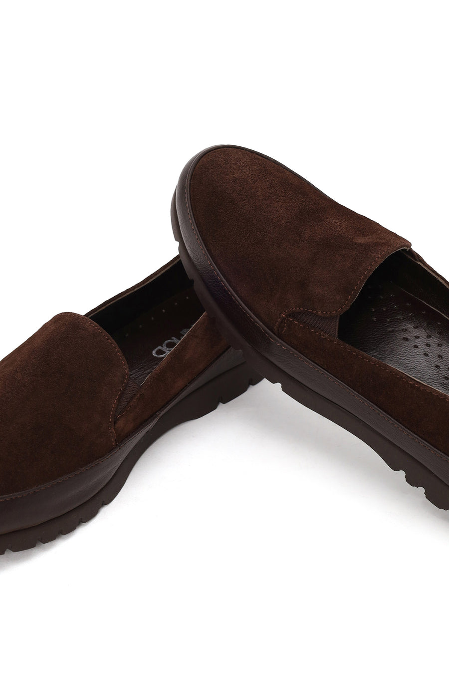 Woman Brown Suede Comfort Loafer