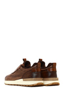 Men's Brown Thick-Soled Leather Casual Sneaker | Derimod