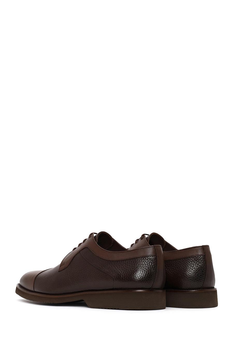 Men's Brown Lace-up Leather Casual Shoes