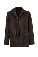 Malibu Woman Brown Suede Leather Jacket | Derimod