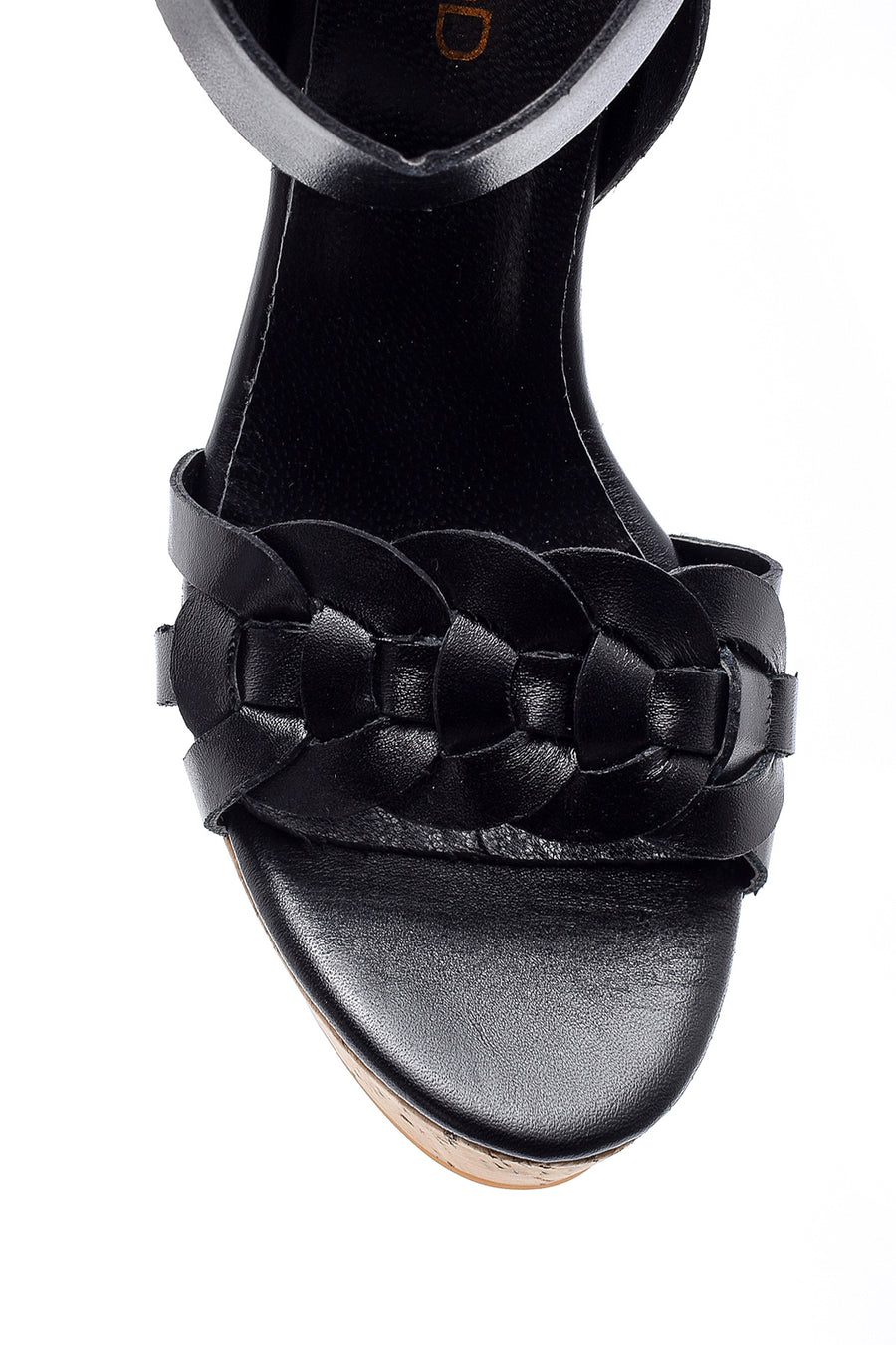 Women's Leather Wedge Heeled Sandals