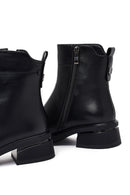 Women's Black Zipper Boots | Derimod