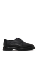 Male Black Lace-Up Leather Casual Shoes | Derimod